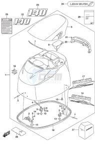 DF 140A drawing Engine Cover