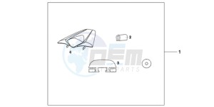 CB1000R9 France - (F / CMF) drawing SEAT COWL*NHA16P*