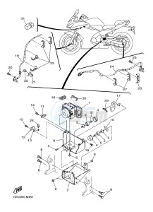 XJ6FA 600 DIVERSION F (ABS) (1DG7 1DG8) drawing ELECTRICAL 3