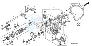 ST1300A9 UK - (E / ABS MKH MME) drawing GEARSHIFT DRUM