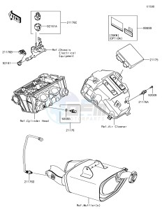 NINJA 650 EX650KJF XX (EU ME A(FRICA) drawing Fuel Injection