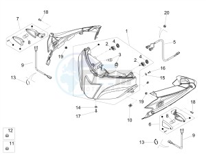 RS4 50 2T E4 (APAC, EMEA) drawing Front lights