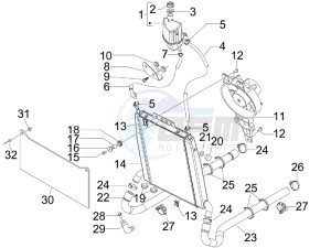 Nexus 125 ie e3 drawing Cooling system