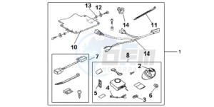 GL18009 Australia - (U) drawing SUBKIT ALARM ATT