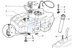 Hexagon 180 LXT drawing Fuel Tank