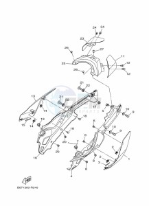 MT-10 MTN1000 (B67X) drawing SIDE COVER