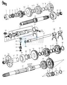 KZ 1000 C [POLICE 1000] (C1-C1A) [POLICE 1000] drawing TRANSMISSION_CHANGE DRUM -- 78 C1_C1A- -