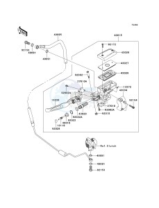 VN 1700 A [VULCAN 1700 VOYAGER] (9FA) A9FA drawing CLUTCH MASTER CYLINDER