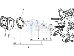 NRG 50 power DD (UK) UK drawing Cylinder - Piston - Wrist pin unit