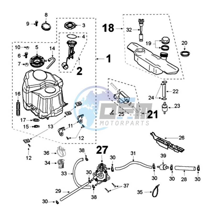 TANK AND FUEL PUMP