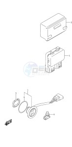 DF 25A drawing PTT Switch Remote Control w/Power Tilt