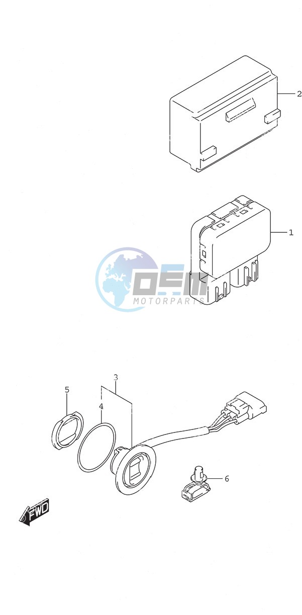 PTT Switch Remote Control w/Power Tilt