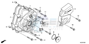 AFS110CSFF CB1000R 2ED - (2ED) drawing LEFT CRANKCASE COVER