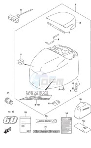 DF 60A drawing Engine Cover High Thrust