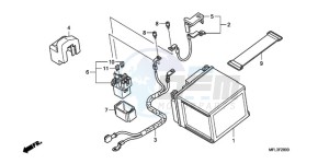 CBR1000RR9 Korea - (KO / MME SPC) drawing BATTERY (CBR1000RR)