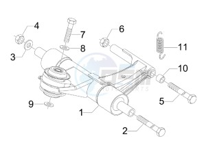 PRIMAVERA 50 25 KMH 4T 2V E 4V NOABS E2 25kmh (EMEA) drawing Swinging arm