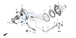 CRF70F drawing AIR CLEANER