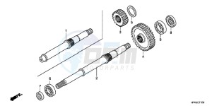 TRX420FMC drawing FINAL SHAFT