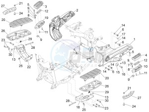 California 1400 Custom ABS 1380 WEG drawing Foot rests