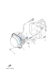 YFM700FWAD YFM70GPSH GRIZZLY 700 EPS SPECIAL EDITION (B1A4) drawing HEADLIGHT