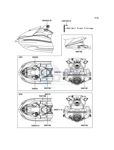 JET SKI ULTRA 250X JT1500B7F FR drawing Labels