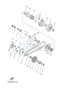 CW50 BOOSTER (5WWN) drawing CLUTCH