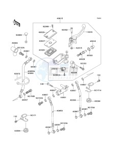 ZG 1000 A [CONCOURS] (A6F) A6F drawing FRONT MASTER CYLINDER