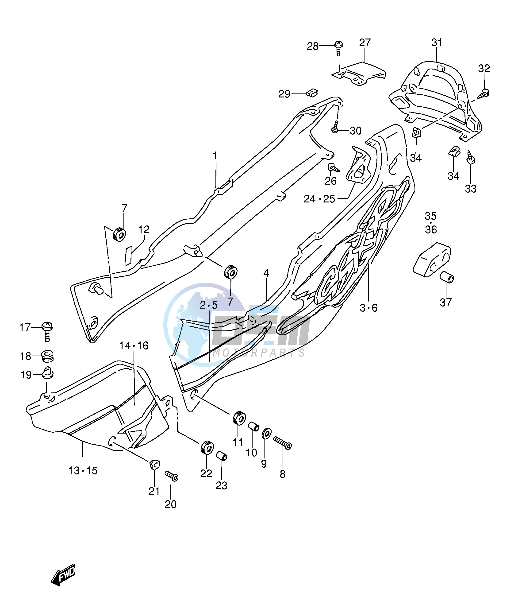 FRAME COVER (MODEL S)