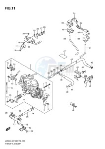 VZ800 (E3-E28) MARAUDER drawing THROTTLE BODY