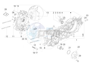 BEVERLY 350 ST 4T 4V ie E4 ABS (NAFTA) drawing Crankcase