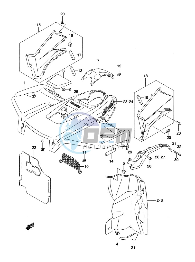 FRONT FENDER (LT-A500XPZL2 P17)