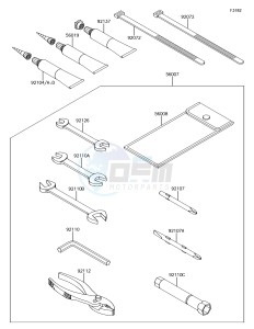 JET SKI ULTRA 310X JT1500LGF EU drawing Owner's Tools