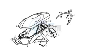 FNX 125 (GC12G1-EU) (L9) drawing BUDDYSEAT - LUGGAGE BOX - SUPPORT