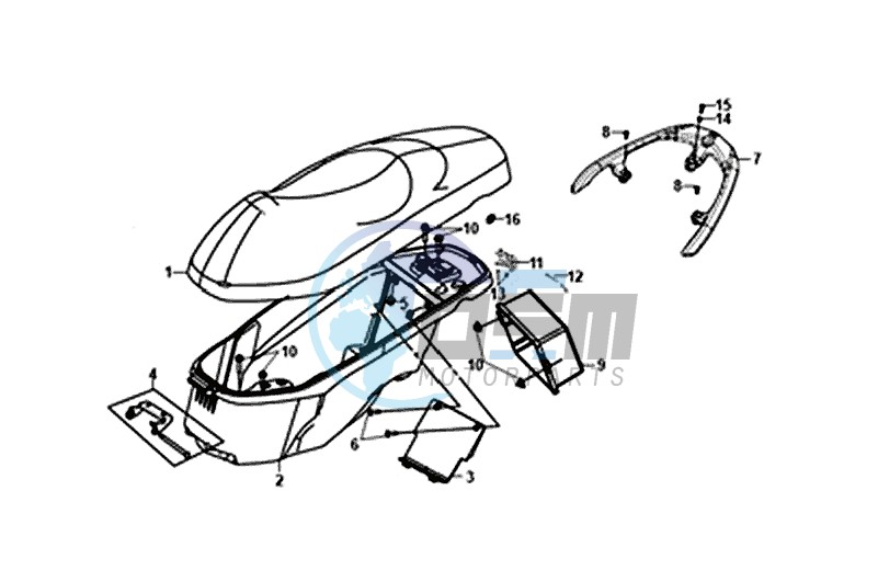 BUDDYSEAT - LUGGAGE BOX - SUPPORT