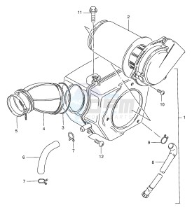 GN250 (E2) drawing AIR CLEANER