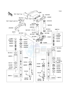 VN 2000 F [VULCAN 2000 CLASSIC LT] (6F-7F) F7F drawing FRONT FORK