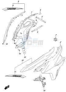 DL650 drawing SIDE COWLING (DL650AUEL7 E21) (FOR YVB,YWW)