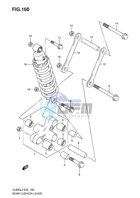 REAR CUSHION LEVER