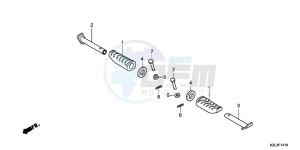 NSC110WHB drawing PILLION STEP