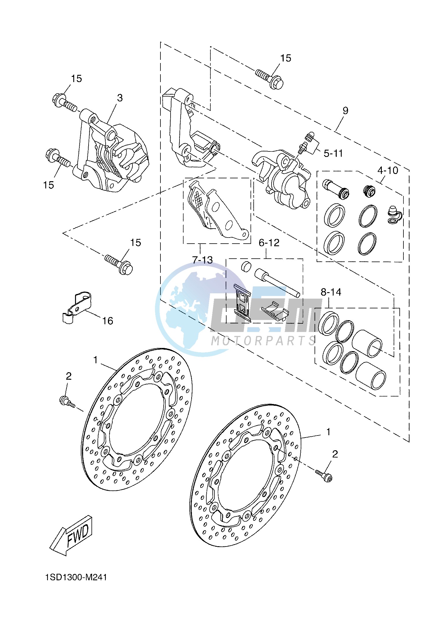 FRONT BRAKE CALIPER