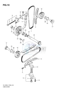 DL1000 (E28) V-Strom drawing CAM CHAIN