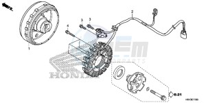 TRX500FE1F TRX500F Europe Direct - (ED) drawing GENERATOR