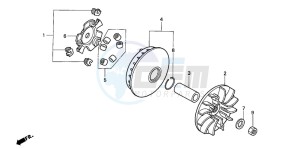 SH125 drawing DRIVE FACE