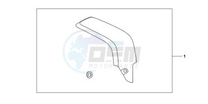 CBR600RRA Europe Direct - (ED) drawing CARBON FIBER EXHAUST GUARD