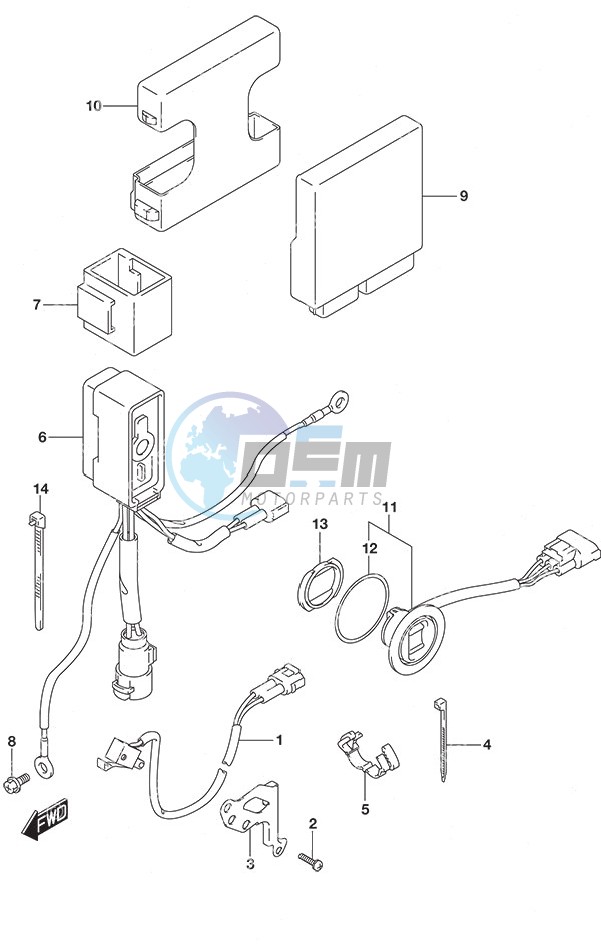 PTT Switch/Engine Control Unit