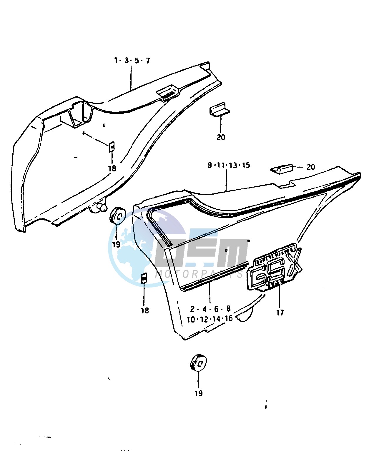 FRAME COVER (GSX1100T ET : 24L)