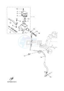 YZF-R125 R125 (5D78 5D78 5D78) drawing FRONT MASTER CYLINDER