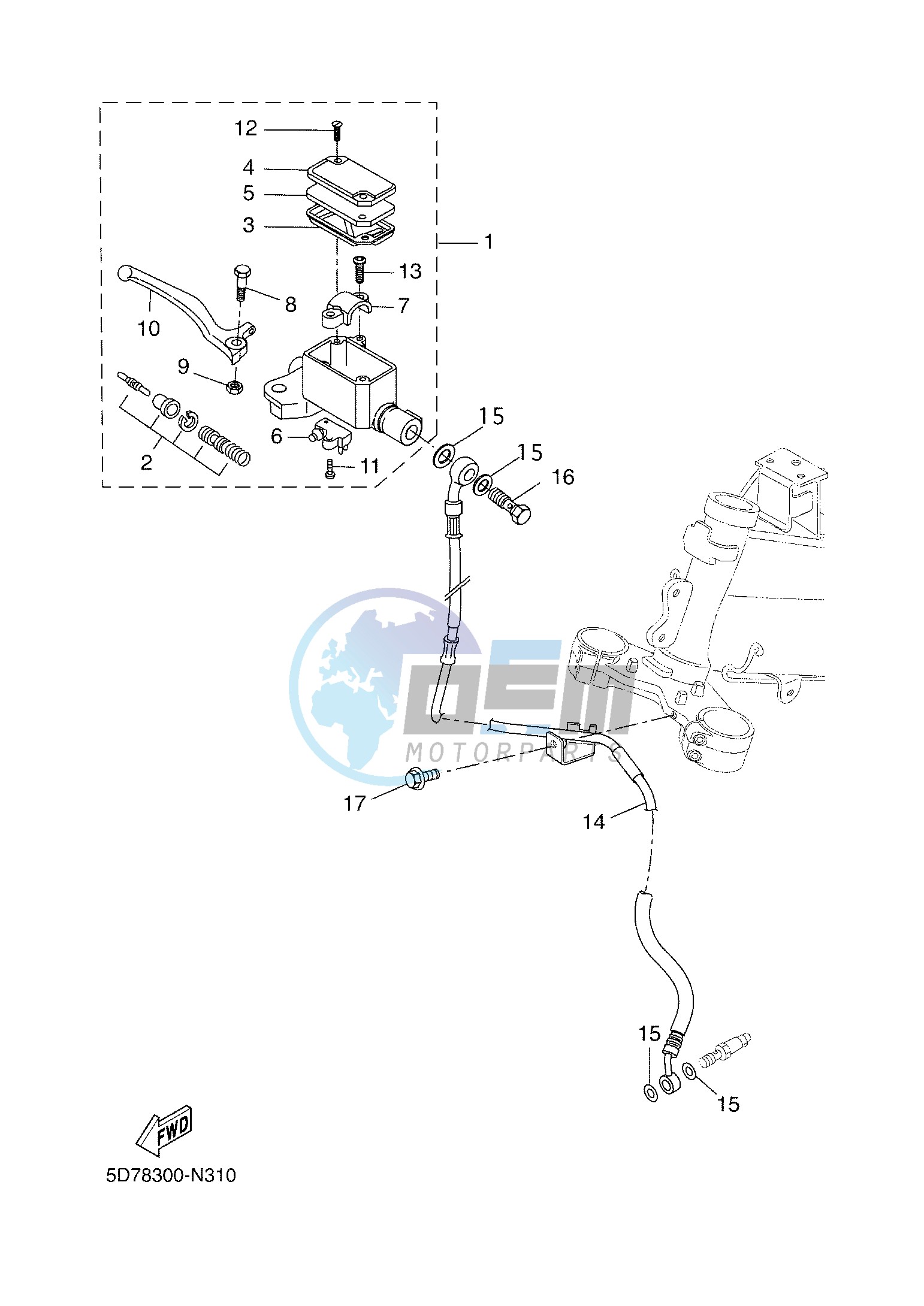 FRONT MASTER CYLINDER