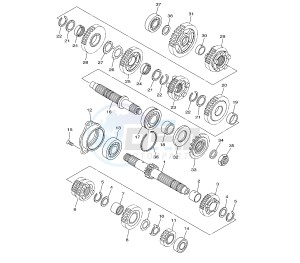 XJ6-NA ABS 600 drawing TRANSMISSION