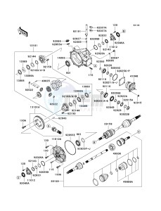 KAF 620 R [MULE 4010 TRANS4X4] (R9F-RAFA) RAFA drawing DRIVE SHAFT-FRONT